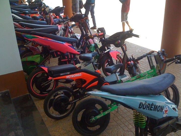 Ảnh những chiếc xe đạp điện độ