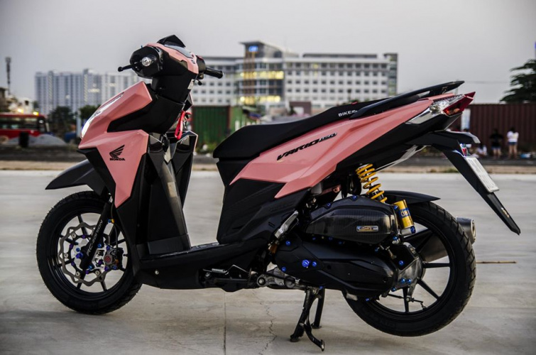 Hình ảnh Honda Vario 150 độ kiểng sơn hồng Hình ảnh Honda Vario 150 độ kiểng sơn hồng