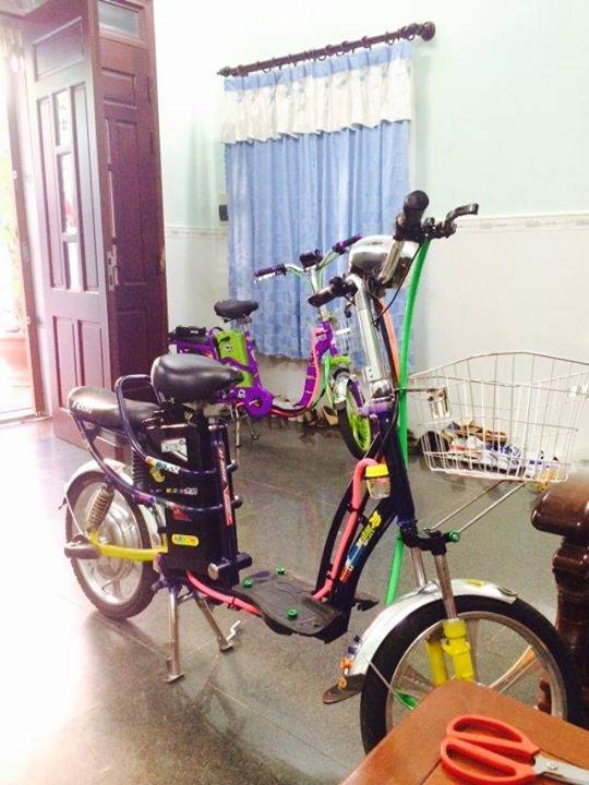 Hình ảnh xe đạp điện độ kiểng đẹp