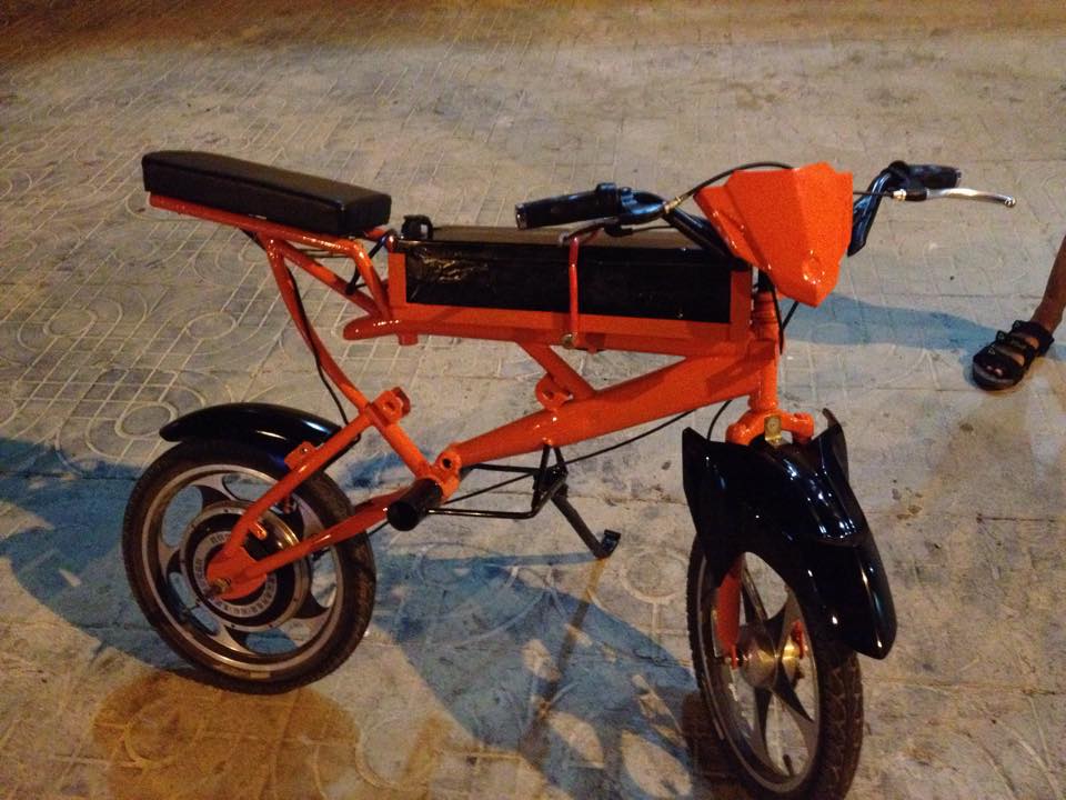 Hình ảnh xe đạp điện độ mini