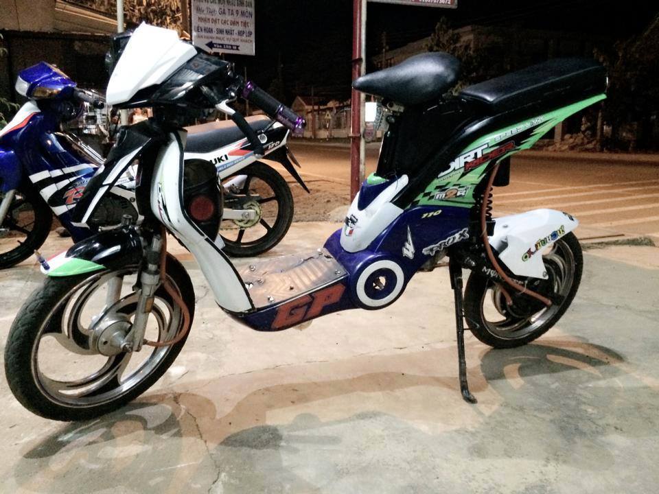 Hình ảnh xe đạp điện độ ngầu