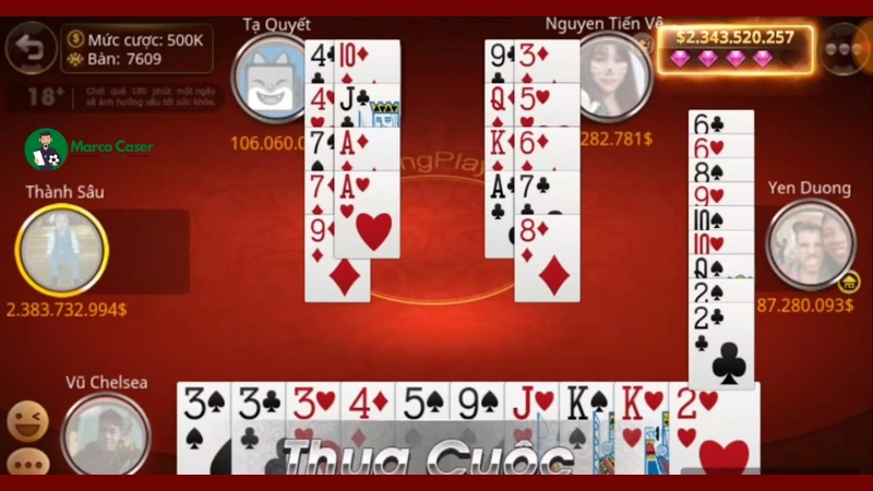 Cách đặt các quân bài mạnh khi chơi tiến lên